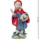 Статуэтка из фарфора Девочка Красная шапочка с цветами Pavone JP-42/27