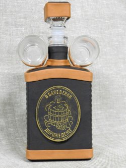 Графин для водки с рюмками в бане веник дороже денег