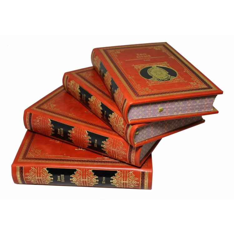 Книга кожаном переплете Собрание сочинений в 14 томах - Джек Лондон BG44230M