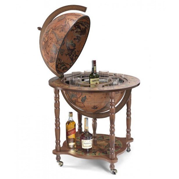 Глобус-бар напольный Classica, сфера 50 см  Zoffoli 27, разборный вид