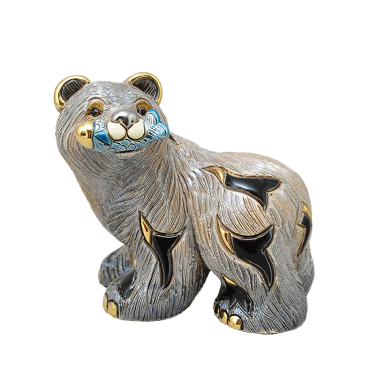 Статуэтка керамическая Медвежонок Гризли De Rosa DR-F-148