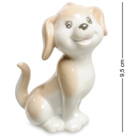Статуэтка из фарфора веселый щенок