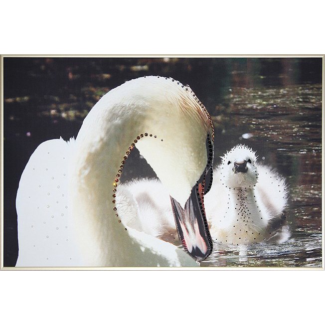 Картина Сердце матери-2 c кристаллами Swarovski