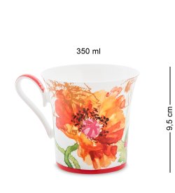 Кружка из фарфора Маки