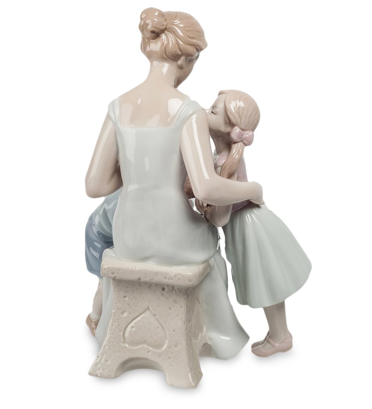 Фарфоровая статуэтка Мамина любовь Pavone JP-15/51, фотография со спины