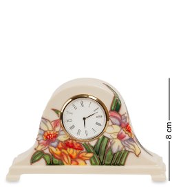 Настольные Часы из фарфора Ирисы