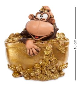 Копилка Обезьяна Купание в деньгах