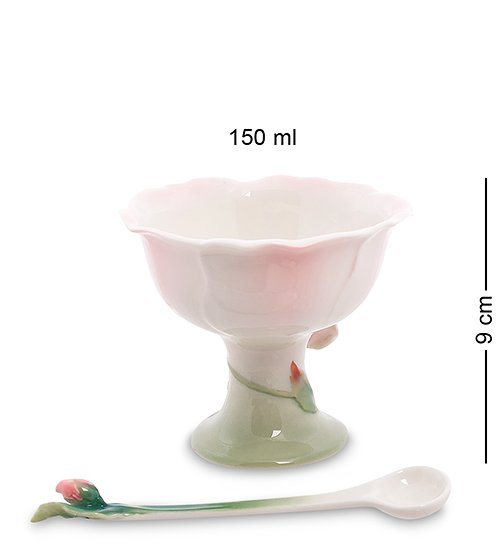 Креманка из фарфора Роза Pavone FM-08/ 3, разборный вид