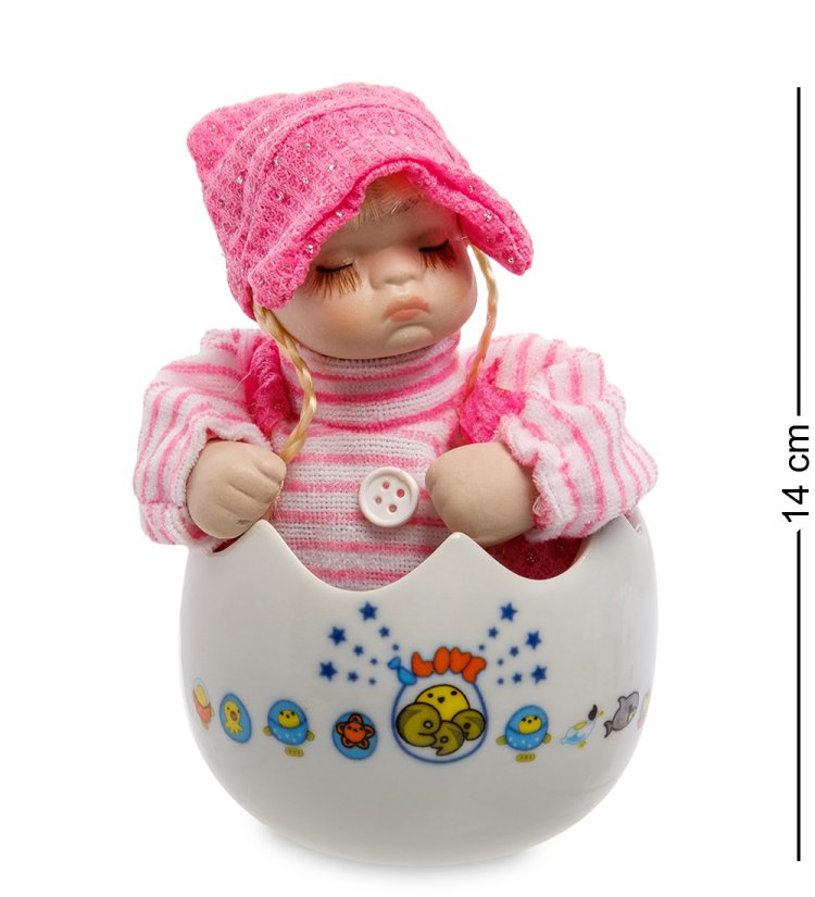 Музыкальная Статуэтка из керамики Спящая малышка Valerio Sole MUG-144/2