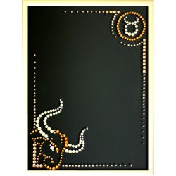 Фоторамка с кристаллами Swarovski - Телец