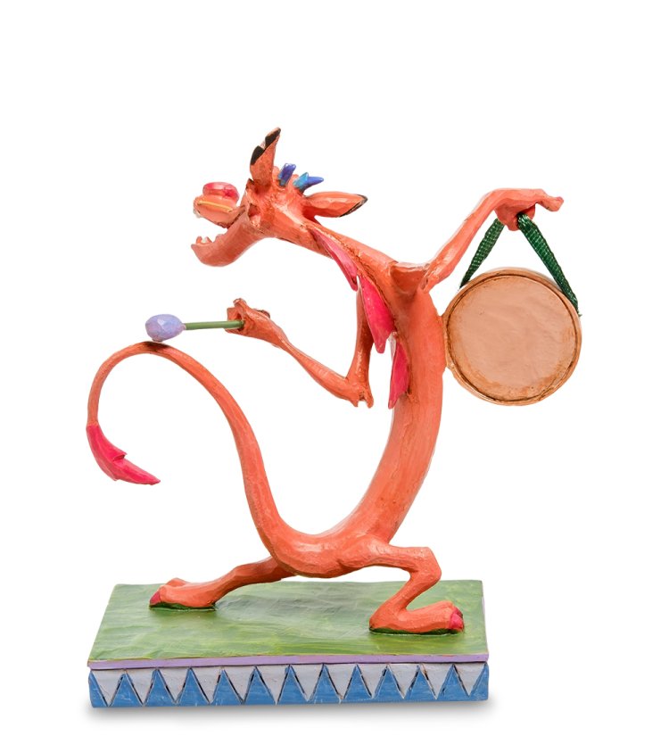 Статуэтка Дракончик Мушу - Смотри живой! Disney Traditions, оборотная сторона