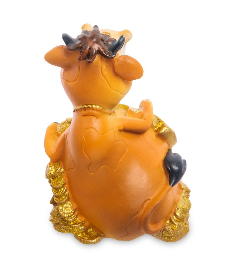 Статуэтка Денежный Бык символ 2021 года AF-1012/3, фотография со спины