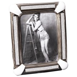 Рамка для фотографий c кристаллами Swarovski Серебро