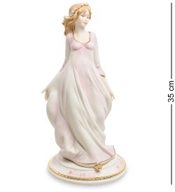 Статуэтка Девушка с венком цветов на голове