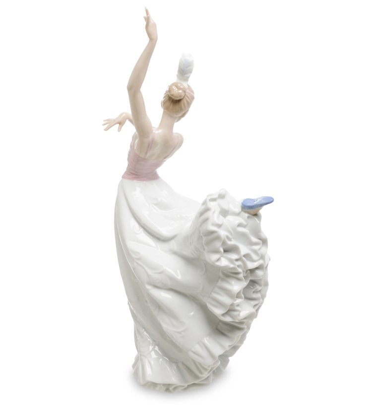 Статуэтка из фарфора Девушка танцовщица Pavone JP-22/ 11, фотография со спины
