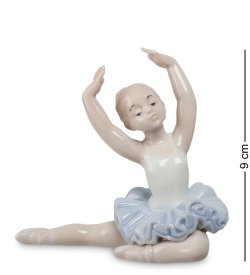 Статуэтка из фарфора Юная Балерина сидит руки вверх