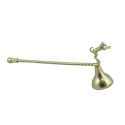 Свечной гаситель Собака, золотой