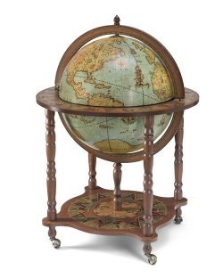 Глобус-бар напольный Classica, сфера 50 см, зеленый