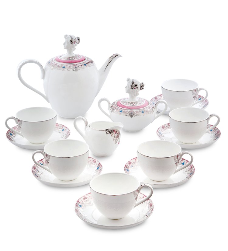 Чайный сервиз на 6 персон из фарфора Примадонна Pavone JK- 01