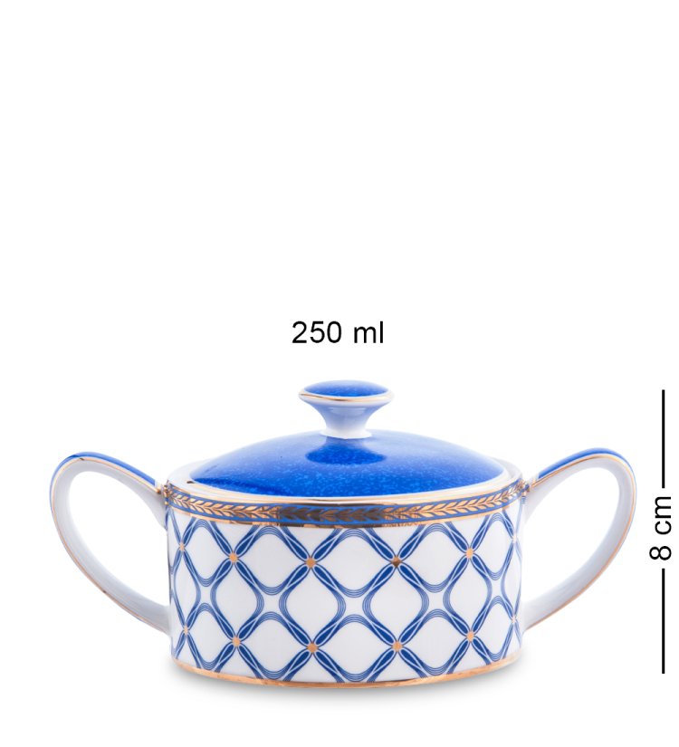 Чайный сервиз на 6 персон из фарфора Элегантность Pavone JK- 92, фотография сахарницы