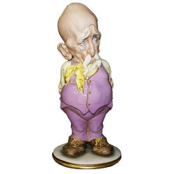 Статуэтка из фарфора мужчина в малиновом пиджаке Гном