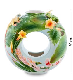 Ваза из фарфора для цветов Тропики