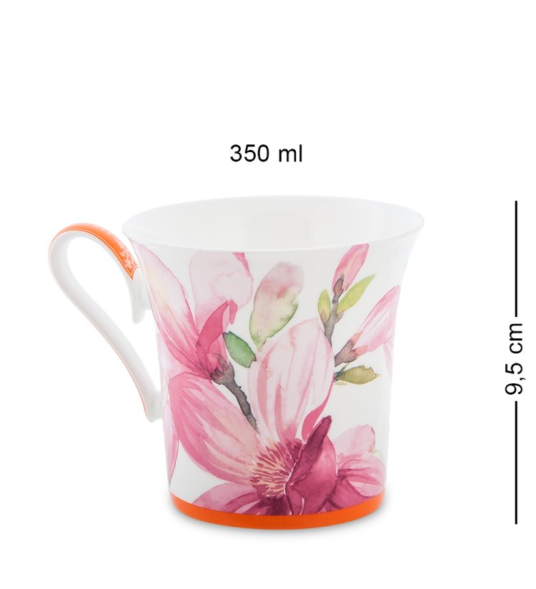 Кружка из фарфора Магнолия Fioritura Magnolia Pavone JK-154
