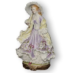 Статуэтка из фарфора Леди в шале