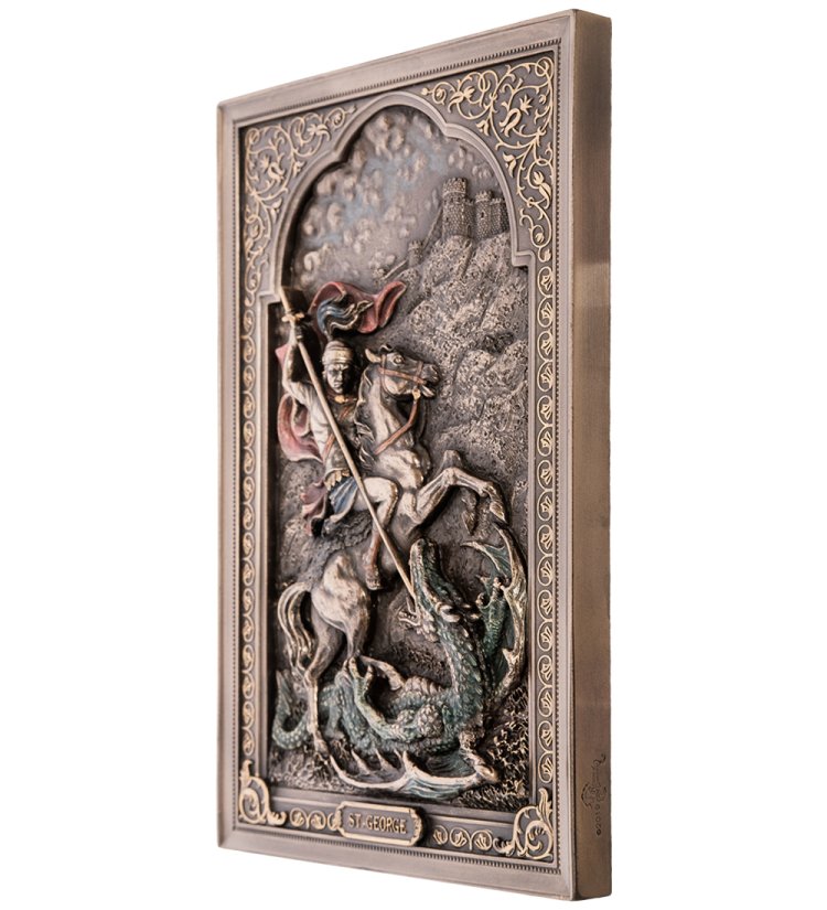 Панно Георгий Победоносец Veronese WS-1054, вид профиль