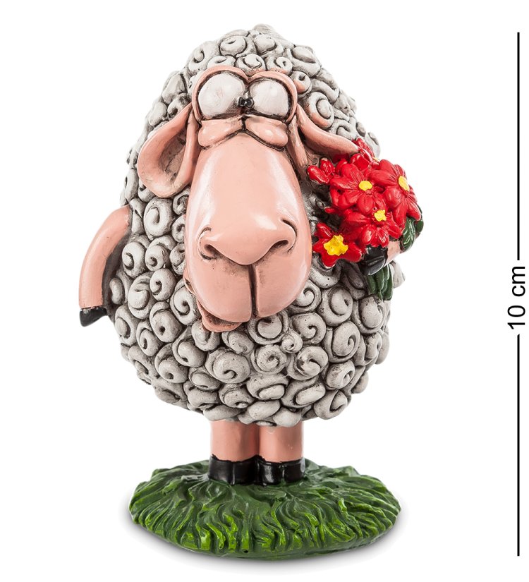 Маленькая Фигурка Овечка с букетом The Comical World of Stratford RV-358