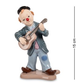 Статуэтка из керамики Клоун с гитарой