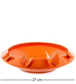 Ваза для фруктов из фарфора Коралловые Бабочки