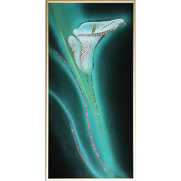 Картина Композиция Каллы c кристаллами Swarovski