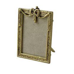 Квадратная Фоторамка из бронзы под золото