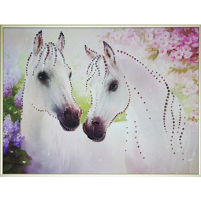 Картина Сила любви-2 c кристаллами Swarovski