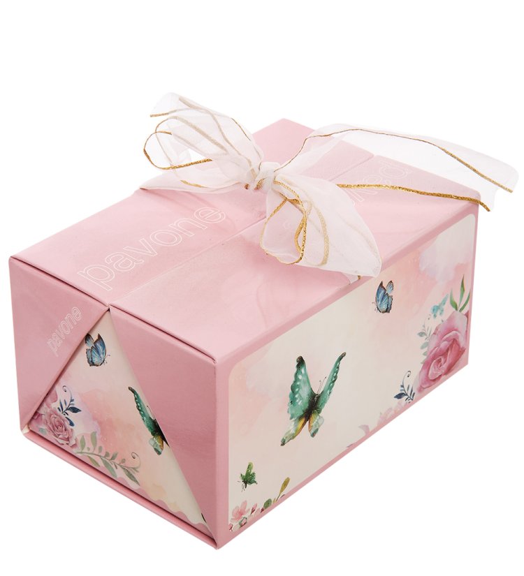 Статуэтка из фарфора Крольчиха с золотым бантиком Pavone JP-31/15, упаковка