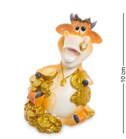 Статуэтка Денежный Бык символ 2021 года, высота 10 см
