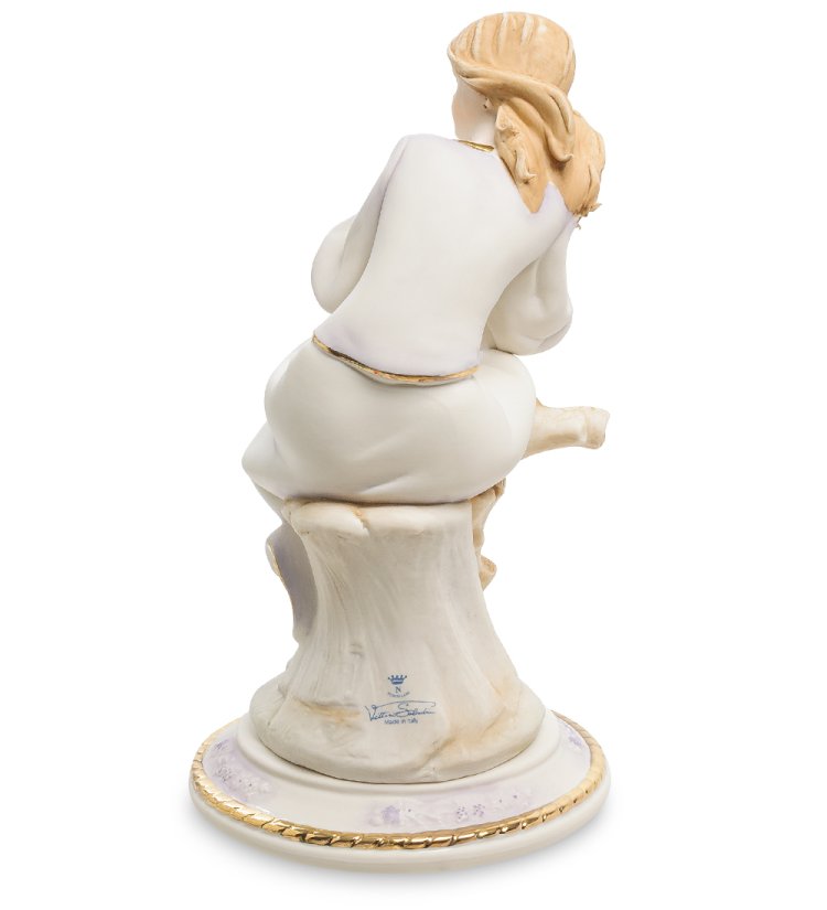 Статуэтка Девушка сидит с книгой в руке Sabadin Vittorio SV- 63, фото спины