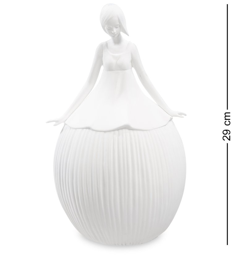 Статуэтка с подсветкой из бисквитного фарфора Леди Pavone JP-186/ 6