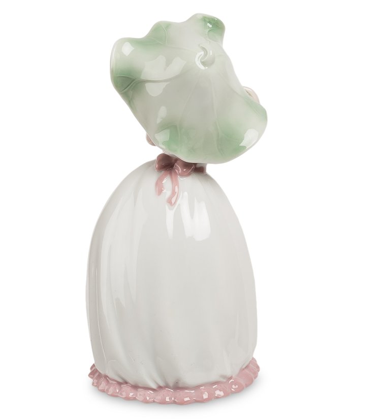 Статуэтка из фарфора Девочка в шляпке с собачкой Pavone JP-29/32, фотография со спины