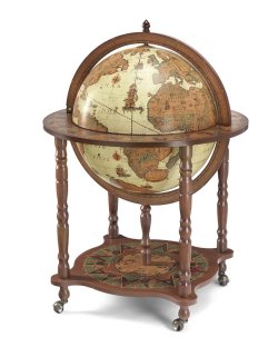 Глобус-бар напольный Classica, сфера 50 см, светлый