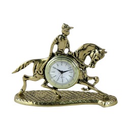 Настольные Часы из бронзы Кабальеро, золотые