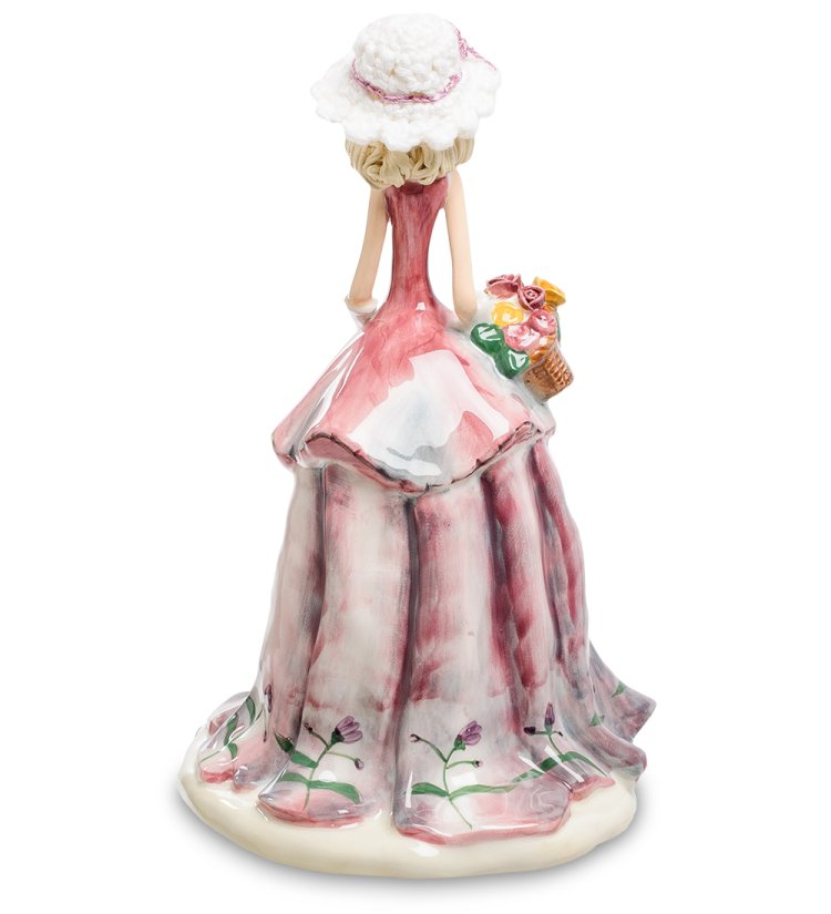 Статуэтка Девушка с букетом роз Pavone CMS-22/ 5, фотография со спины