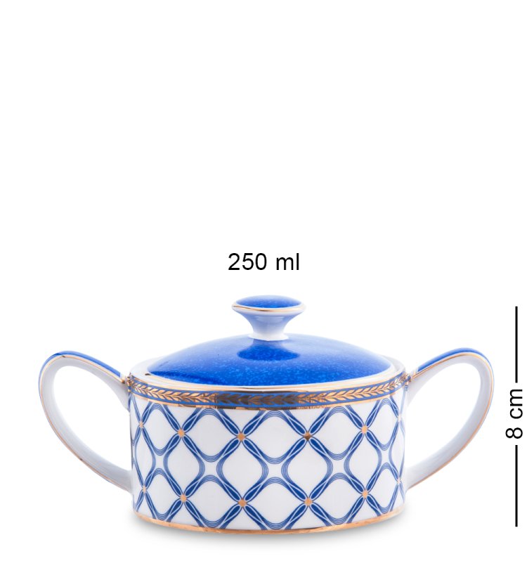 Чайный сервиз на 6 персон с тарелками Элегантность Pavone JK- 93, фотография сахарницы