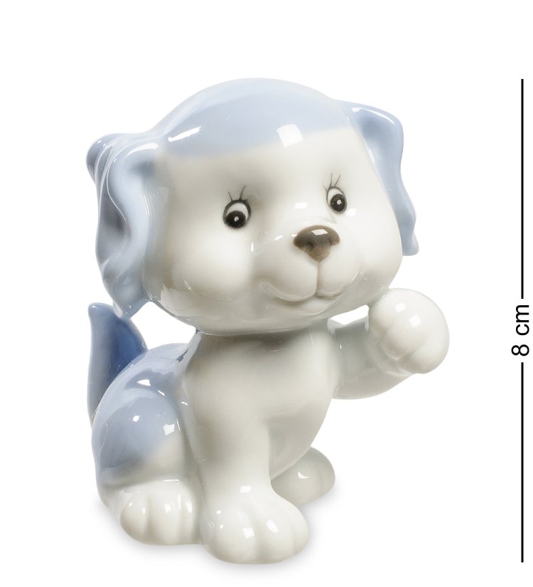 Статуэтка из фарфора Маленькая собачка с поднятой лапкой Pavone JP-101/ 4