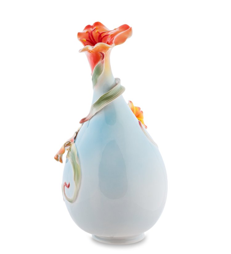 Ваза из фарфора для цветов Лилии Pavone FM-05/ 5, фотография с обратной стороны