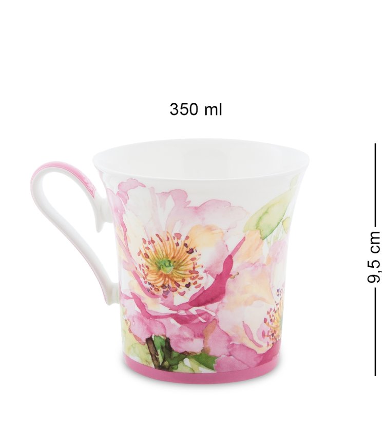 Кружка из фарфора Пионы Torino Peony Pavone JK-156