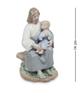 Фарфоровая статуэтка Христос с мальчиком на руках