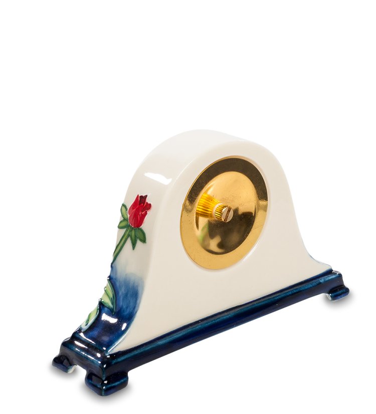 Настольные Часы из фарфора Цветущий сад Pavone JP-852/13, фотография с обратной стороны