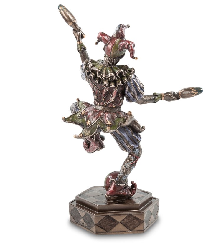 Статуэтка Шут-жонглер Veronese WS-628, оборотная сторона